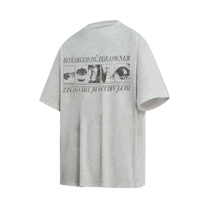 2025 6125 2025n street 2025 retro washed old design men's loose high-end neutral short-sleeved T-shirt