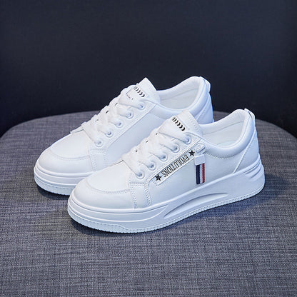 2025  ins tide white shoes women's  spring new Korean version of student running shoes board shoes women's breathable casual shoes QR661