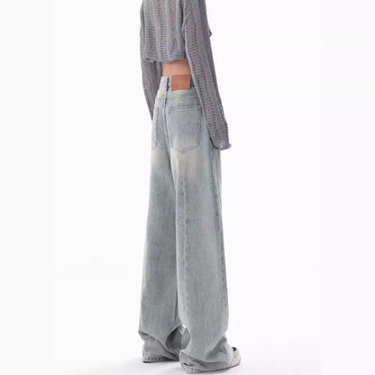 jinran outfit ideas for school Ken Studio Early Autumn 2024 New Jeans Women's American Retro Design Niche Loose Wide-Leg Pants Pants