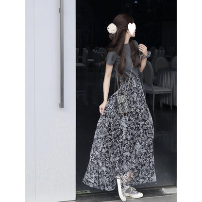 2025 new early spring wear a complete set of high-end age-reducing temperament shirt skirt fashion two-piece suit women