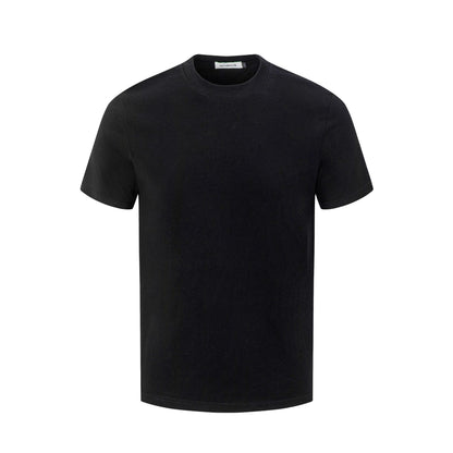 2025 27313 2025n Street 2025 Summer Neutral Solid Color Small Version Design Men's Slim Fit Premium Short Sleeve T-Shirt