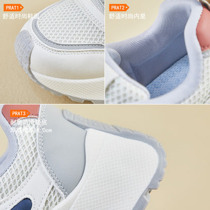 2025  ins Korean version of the new dad shoes girl  spring student sports running casual thick sole height increase street shot BN029