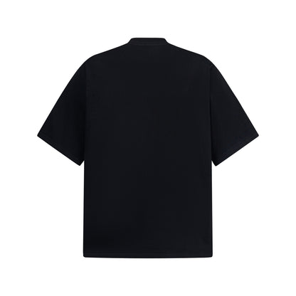 2025 2678 2025n street neutral retro creative color picture design men's loose high-end heavy short-sleeved T-shirt