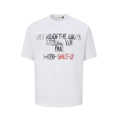 2025 27300 2025n Street 2025 Summer Neutral Spray Old Street Trend Design Men's Fit Premium Short Sleeve T-Shirt