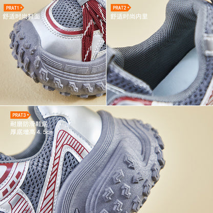 2025  ins Korean version of the new dad shoes girl  spring student sports running casual thick sole height increase street shot M-98