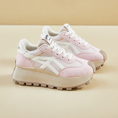 2025  ins Korean version of the new Forrest Gump shoes for women's  spring student running sports thick sole height increase leisure HL861-2
