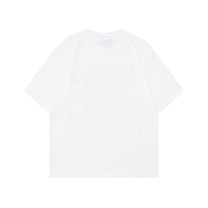 2025 T1102 2025n 2025 Summer Neutral High Sense Painting Character Design Retro Men's High Sense Short Sleeve T-Shirt