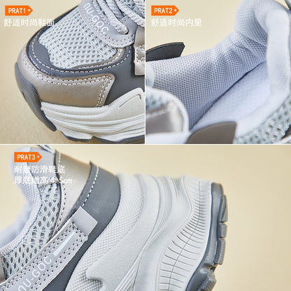 2025  ins Korean version of the new dad shoes for women  spring student sports running casual shoes platform height increase ZL7522