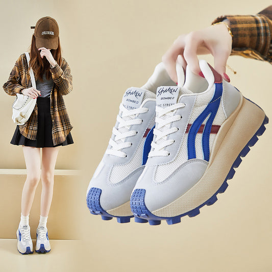 2025  ins Korean version of the new Forrest Gump shoes for women's  spring student running sports thick sole height increase leisure HL861-2