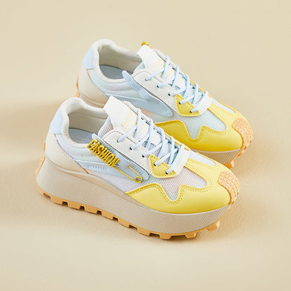 2025  ins Korean version of the new Forrest Gump shoes women's  spring student running sports platform heightening casual shoes HL873-1