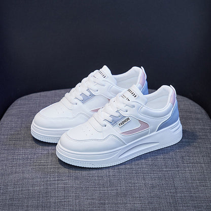 2025  ins tide basic little white shoes women's  spring new breathable thick-soled Korean version board shoes female student shoes QR663