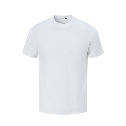 2025 27313 2025n Street 2025 Summer Neutral Solid Color Small Version Design Men's Slim Fit Premium Short Sleeve T-Shirt