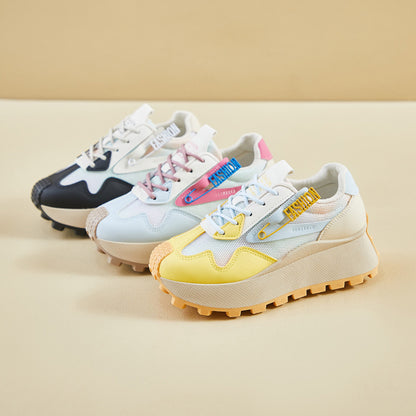2025  ins Korean version of the new Forrest Gump shoes women's  spring student running sports platform heightening casual shoes HL873-1