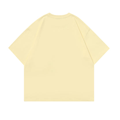2025 ST415 2025n Street 2025 Summer Towel Embroidery Cat Design Men's Loose Premium Sense Neutral Short Sleeve T-Shirt