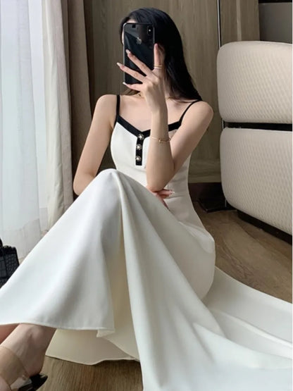 jinran Elegant 2-Piece Dress Set for Lady Short Coat A-Line Midi Camisole Dresses Slim Korean Fashion Female Suit Spring Autumn New