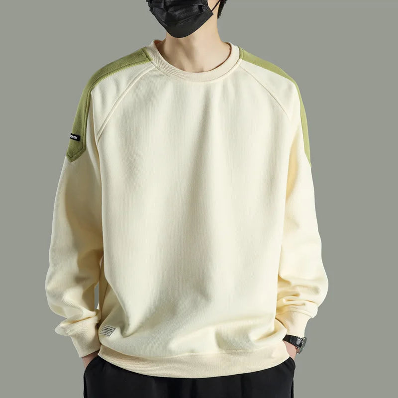 Quality Basic Oversized Sweatshirt Men Unisex Casual Cotton Pullover Korean Hoodies New Harajuku Streetwear Men Clothings