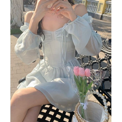 jinran Women Dresses French Elegance Temperament Robe 2023 New Gentle Versatile Fairy Dress Simple Versatile Fashion Female Vestidos