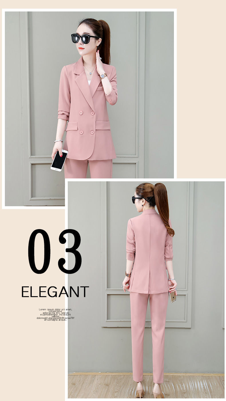 jinran Summer New Korean Fashion Elegant Women's Trouser Suits Office Blazer White Vest Casual Pants Three Piece Set Female Jacket Set