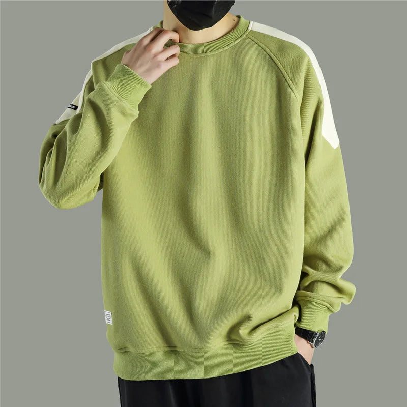 Quality Basic Oversized Sweatshirt Men Unisex Casual Cotton Pullover Korean Hoodies New Harajuku Streetwear Men Clothings