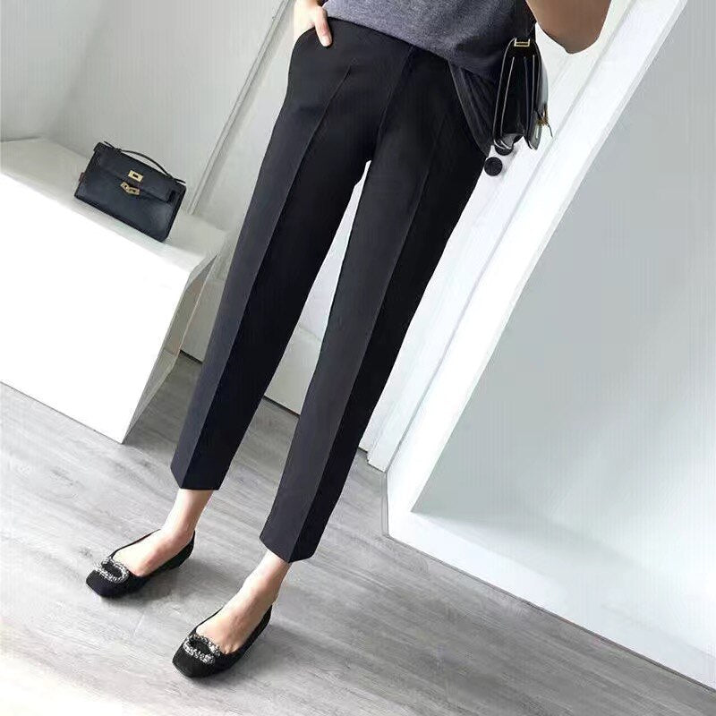 jinran 2022 Summer New Korean Fashion Elegant Women's Pants Suit Office Blazer Jacket Leisure Trousers Two Piece Set Female Clothing