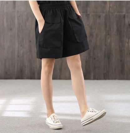 jinran 2022 Summer New Fashion Loose Shorts Women Wear High Waist Slim Fashion Wide Leg Overalls Temperament Commuter Women's Dress