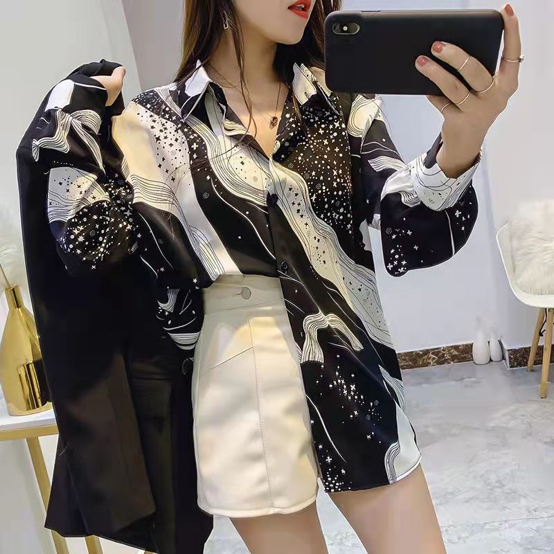 jinran Chiffon Blouse for Women Shirt with A Sense of Design Spring Summer Women Fashion Boho Top Women Korean Fashion Shirts