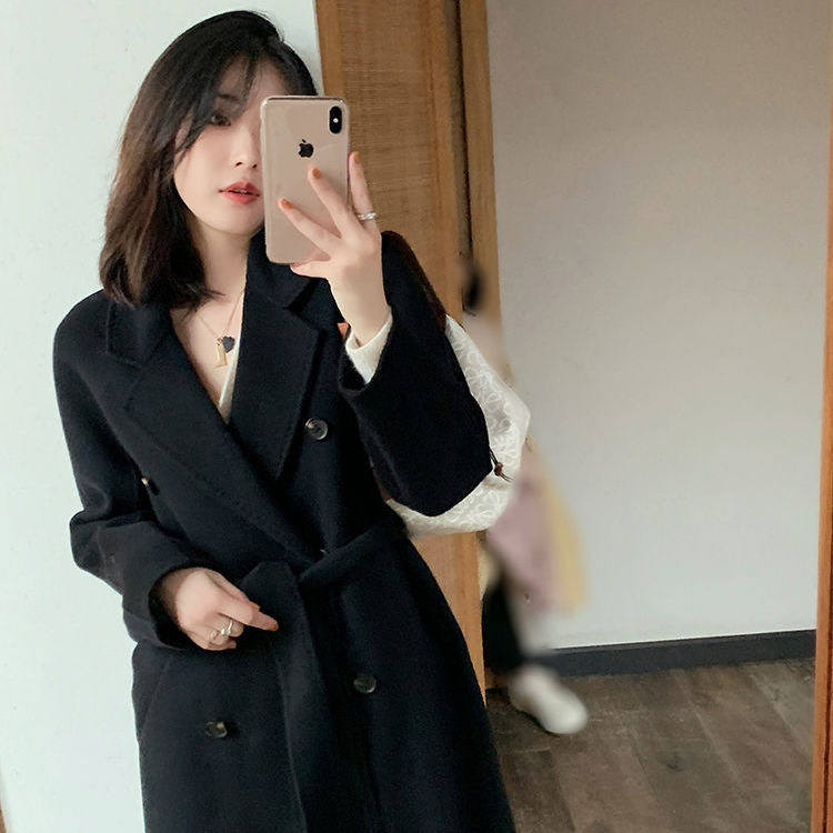 jinran Cotton Padded Autumn Winter New Classic Camel Wool Coat Loose Fashion Joker Temperament Woolen Coat Coats and Jackets Women