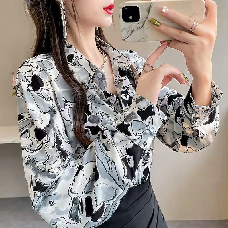 jinran Chiffon Blouse for Women Shirt with A Sense of Design Spring Summer Women Fashion Boho Top Women Korean Fashion Shirts