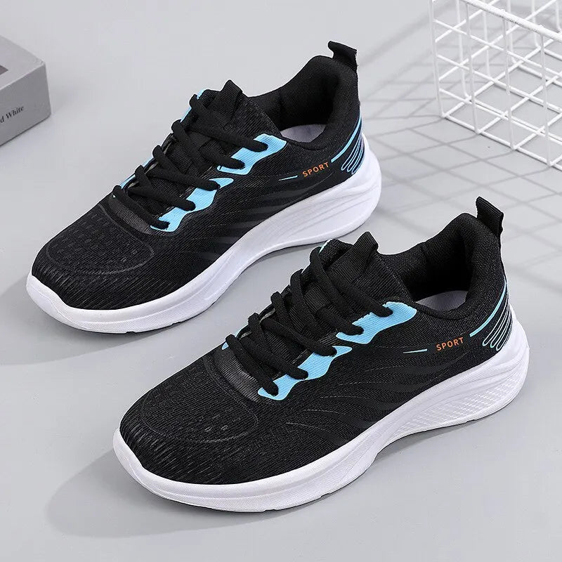 jinran New Spring/Summer Women's Sports Breathable Mesh Lightweight and Anti Slip Versatile Casual Shoes