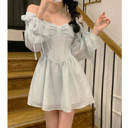 jinran Women Dresses French Elegance Temperament Robe 2023 New Gentle Versatile Fairy Dress Simple Versatile Fashion Female Vestidos