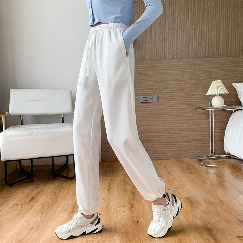 jinran Female New Korean Fashion Wide Leg Pants Women'S Loose In Spring And Autumn, Showing The Trend Of Little Chap Sportswear Lady