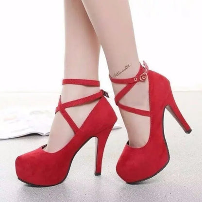 jinran Platform High Heels Women 2024 New Super High Heel Above 8CM Sexy Party and Prom Pumps Red Wedding Shoes Bride Zapatos De Mujer