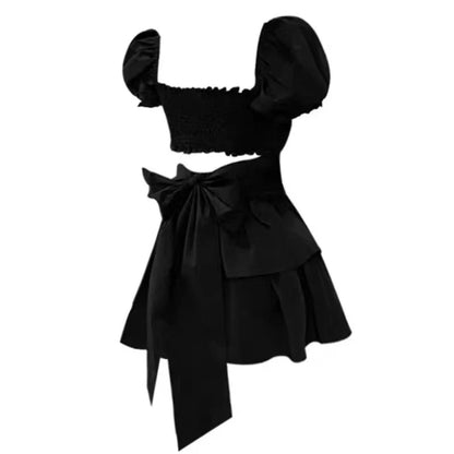 jinran White Sexy Backless Mini Dress Women Korean Fashion Casual Elegant Party Dress Female Ruffle Kawaii Lolita Party Y2k Dress