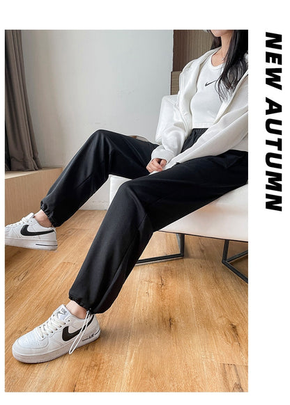 jinran Female New Korean Fashion Wide Leg Pants Women'S Loose In Spring And Autumn, Showing The Trend Of Little Chap Sportswear Lady