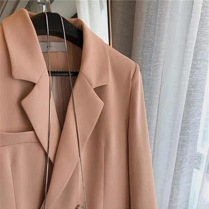 jinran Women's 2022 Spring Autumn Suit Coats Office Lady Solid Working Jacket Korean Fashion Elegant Clothing Female New Streetwear