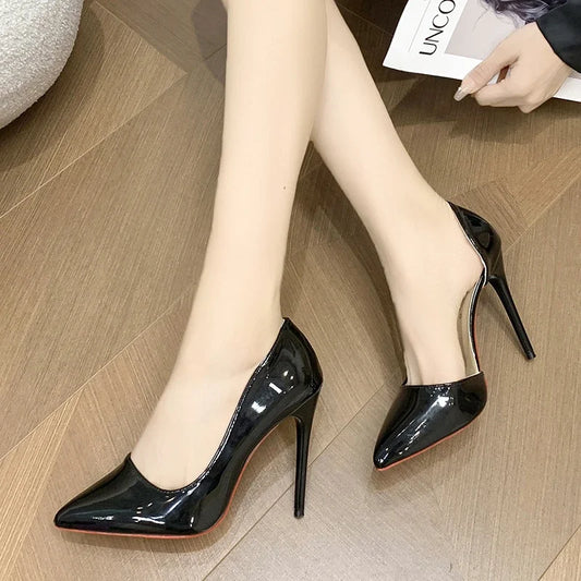 jinran Large Size 35-45 Fashion High Heels Women's 9cm Stiletto Heels Pointed Toe Banquet Wedding Party Shoes 2024 Women's High Heels