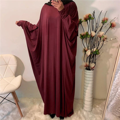 jinran Summer Elegant Solid Color Colorful Temperament Long Skirt Ladies Open Shouder Robe Woven Large Size Belt Muslim Woman Abaya