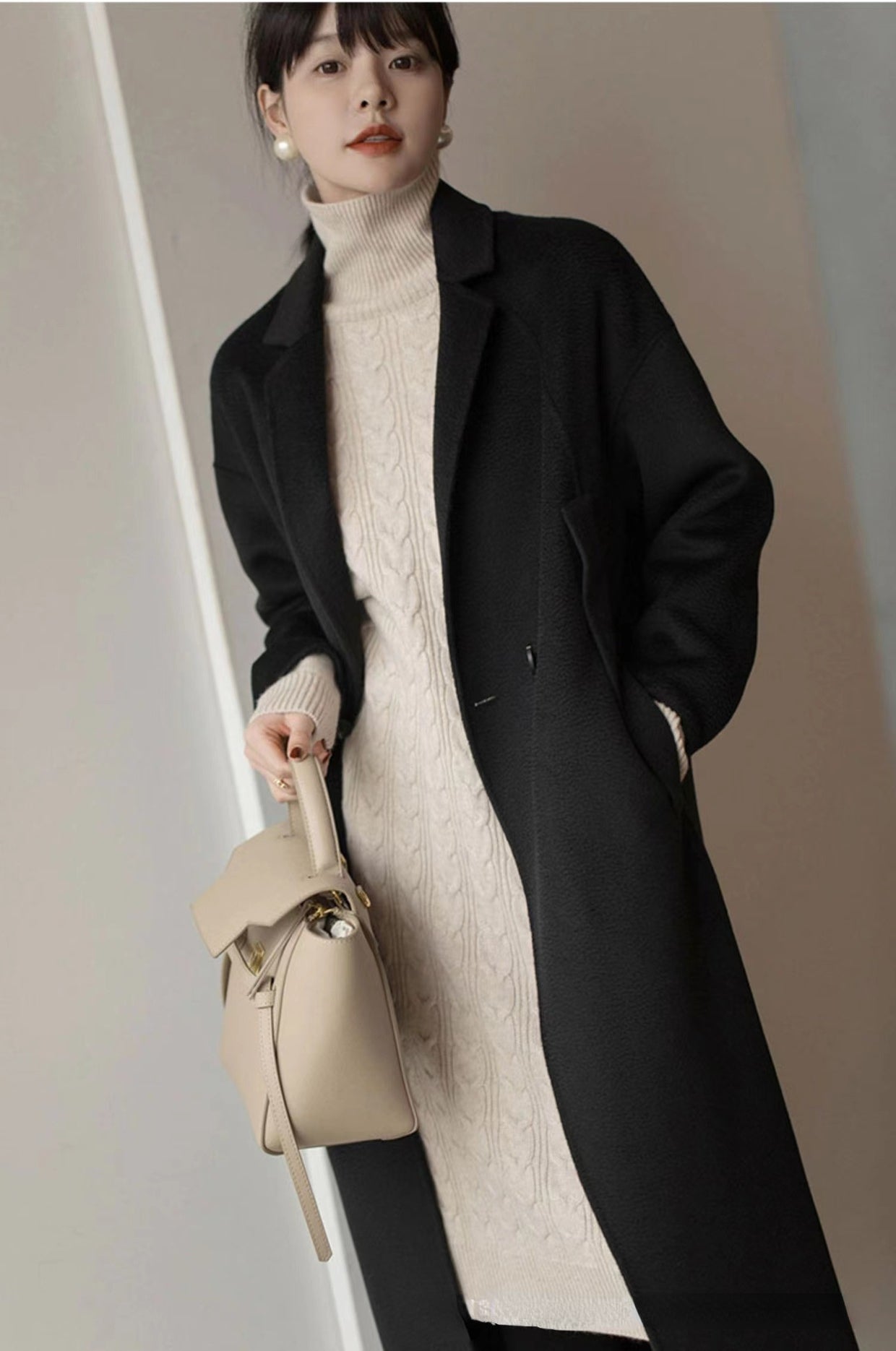jinran Women Clothing Fashion Turtleneck Knitted Dress 2022 Autumn Winter New Lace-up Waist Sweater Skirt Korean Clothes Women Dresses