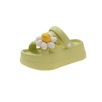 jinran Women Sandals New Arrival Summer 6cm Thick Bottom Outdoor Casual Beach Sandals Popular Fashion Clogs Soft Slippers