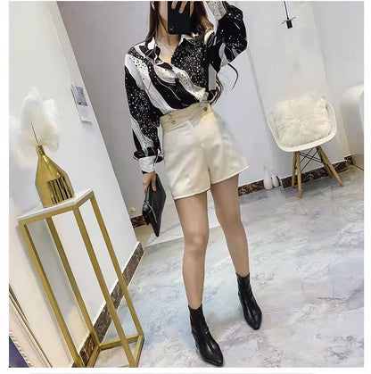 jinran Chiffon Blouse for Women Shirt with A Sense of Design Spring Summer Women Fashion Boho Top Women Korean Fashion Shirts