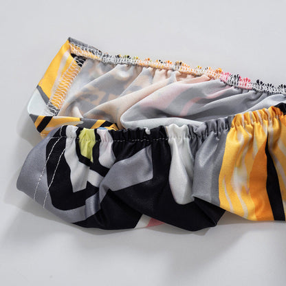 jinran Summer Women Casual Y2K Clothes Tie Dye Print Ruched Side Slit High Waist Pants Graphic Aesthetic Hip Pop Drop Shipping