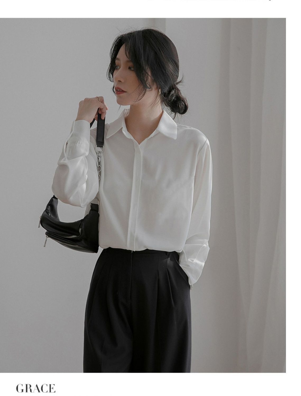 jinran Spring Summer Women Fashion Tunic Chiffon Blouse Shirts for Women Office Clothes Elegant Blouse White Shirt