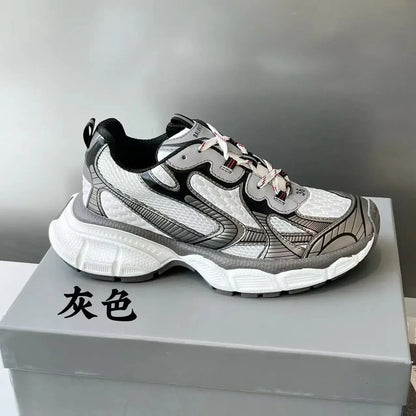 jinran 2024 Summer New Colored Thick Sole Heightening Retro Worn Sports and Casual Shoes Fashionable and High Quality