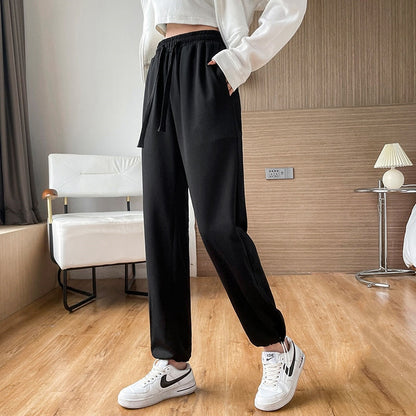 jinran Female New Korean Fashion Wide Leg Pants Women'S Loose In Spring And Autumn, Showing The Trend Of Little Chap Sportswear Lady