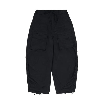 Parachute Cargo Pants Men Oversize Cargo Trousers Male Y2K Sweatpants Men High Waist Japanese Streetwear Hip Hop