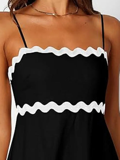 jinran Color Female Dresses Elegant Aesthetic Loose Summer 2024 Beach Women’s Long Dress High Waist Sleeveless Dress