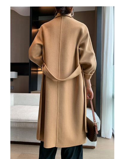 jinran Cotton Padded Autumn Winter New Classic Camel Wool Coat Loose Fashion Joker Temperament Woolen Coat Coats and Jackets Women