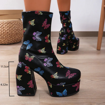 jinran Summer Boots Women Shoes Sexy Thigh High Heels High Sexy Zipper Boots-Women shoes Over-the-Knee White Rubber Autumn Ladies