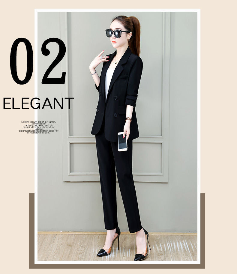 jinran Summer New Korean Fashion Elegant Women's Trouser Suits Office Blazer White Vest Casual Pants Three Piece Set Female Jacket Set