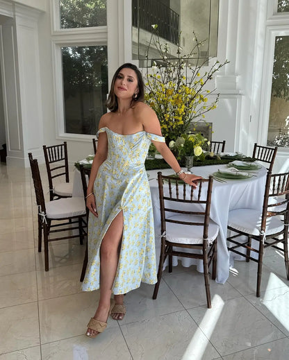 jinran Summer Dress Woman  Trendy Green Long Lace Up Beach Dress Elegant Split Midi Corset Dress Women Clothing